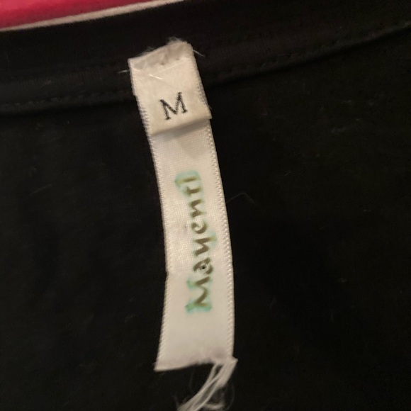 Black Sequin Double Parrot Tee - Picture 3 of 3